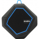 SVEN PS -77, черный-синий [SV-016432] (5 Вт, Bluetooth, microSD, FM-тюнер)