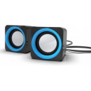 RITMIX SP-2025 Black-blue {5 Вт (2*2,5 Вт), 45 мм, USB, jack 3.5 мм,  60-20000 Гц, рег. громкости, 6