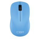 CBR CM 410 Blue, Мышь беспроводная, оптическая, 2,4 ГГц, 1000 dpi, 3 кнопки и колесо прокрутки, выкл