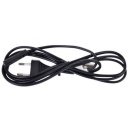 Cablexpert Кабель питания аудио/видео 0,5м, CEE 7/16 - C7, VDE, 2-pin, 2х0,75, черный, пакет (PC-184