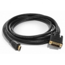 Bion Кабель HDMI-DVI-D 19M/19M, single link, экран, позолоченные контакты, 1.8м, черный [BXP-CC-HDMI