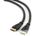 Кабель DisplayPort Gembird/Cablexpert, v1.2 (скорость передачи до 21.6Гбит/с), 3м, 20M/20M, черный, 