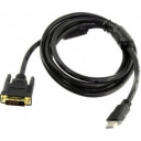TV-COM Кабель HDMI to DVI-D (19M -25M) 3м, 2 фильтра (LCG135F-3M) [6939510940206]