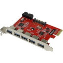 ORIENT VA-3U5219PE OEM  Контроллер PCI-Ex, USB 3.0 (USB 3.1 Gen1) 5ext/2int (19-pin) port, VIA VL805