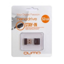 USB 2.0 QUMO 32GB NANO [QM32GUD-NANO-B] Black