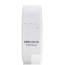 USB 3.0 Card Reader/W Mini SDXC/SD3.0/SDHC/microSD/T-Flash (CR-018W), поддержка OTG,  microUSB, белы