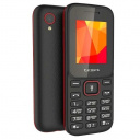 TEXET TM-124 мобильный телефон цвет черный-красный