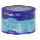 Verbatim  Диски CD-R  50шт. 52x 700Mb, Shrink (43728)