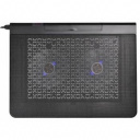 BURO Подставка для ноутбука 17"398x300x29mm 2xUSB 2x 140mmFAN 926г металлическая сетка/пластик черны
