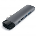 USB-хаб Satechi Aluminum Pro Hub with Ethernet & 4K HDMI для MacBook Air (2018-2020), MacBook Pro (2