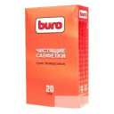 Сухие чистящие салфетки BURO BU-Udry, безворсовые, 20шт. [817443]